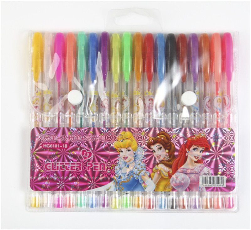 Plastic Glitter Gel Pen with Multi Color
